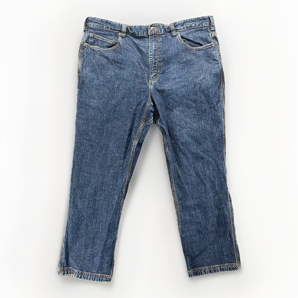 Duluth Trading Flex Ballroom Relaxed Fit Jeans Mens Size‎ 44x28 Blue Straight